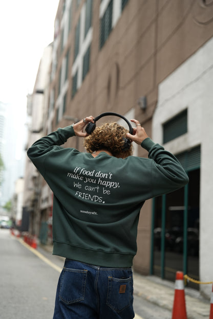 Food Makes Me Happy, Sweatshirt